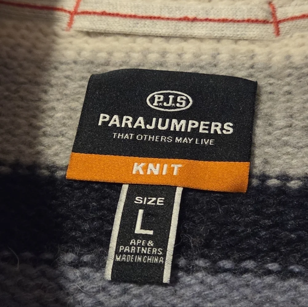 Parajumpers Wool Knit Santana Aztec Southwest Zipper Cardigan Sweater Mens Large